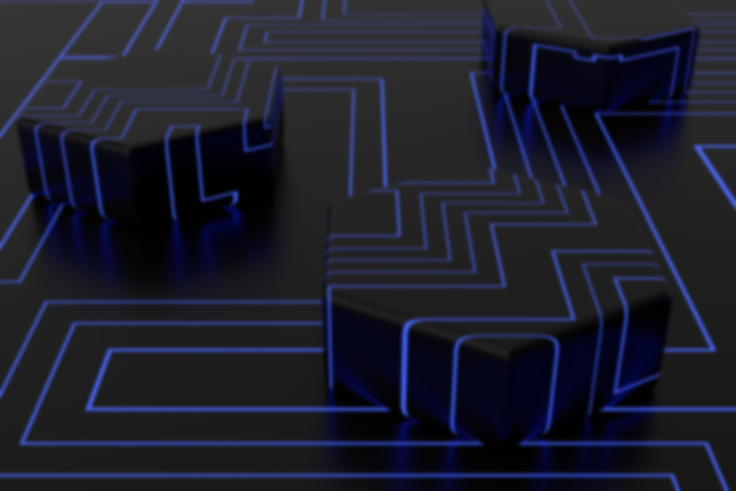 Digital Technology Abstract Background. 3D Rendering.